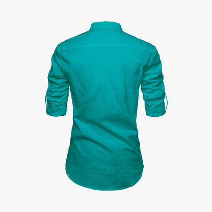 Men Solid Pure Cotton Straight Kurta For Men