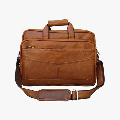 Loggin Synthetic Leather Laptop Executive Bag