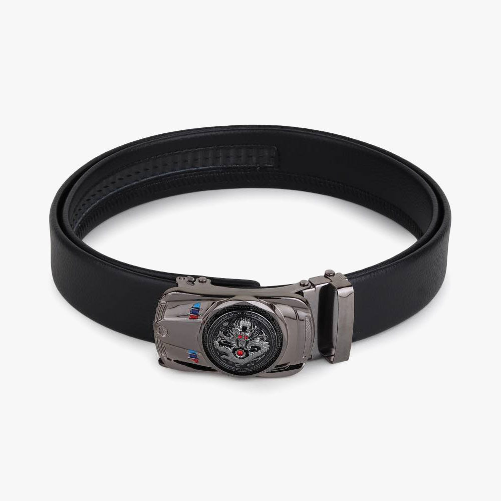 Just Style Men Black Artificial Leather Belt