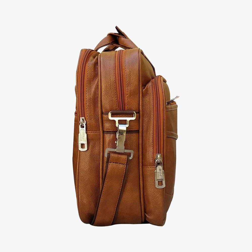 Loggin Synthetic Leather Laptop Executive Bag