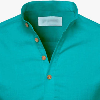 Men Solid Pure Cotton Straight Kurta For Men