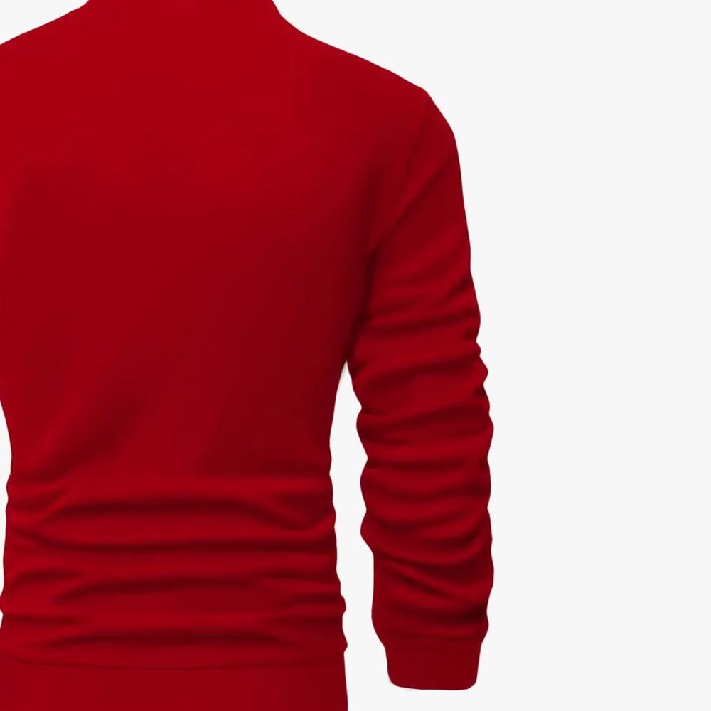 Men's Color Casual Baseball Collar Zipper Jacket