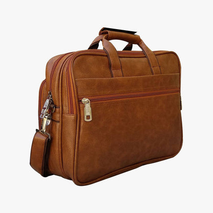 Loggin Synthetic Leather Laptop Executive Bag