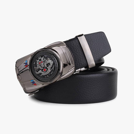 Just Style Men Black Artificial Leather Belt